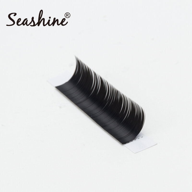 Seashine-وصلات رموش المنك ، رموش فردية احترافية ، كلاسيكية ، ناعمة ، 12 صفًا