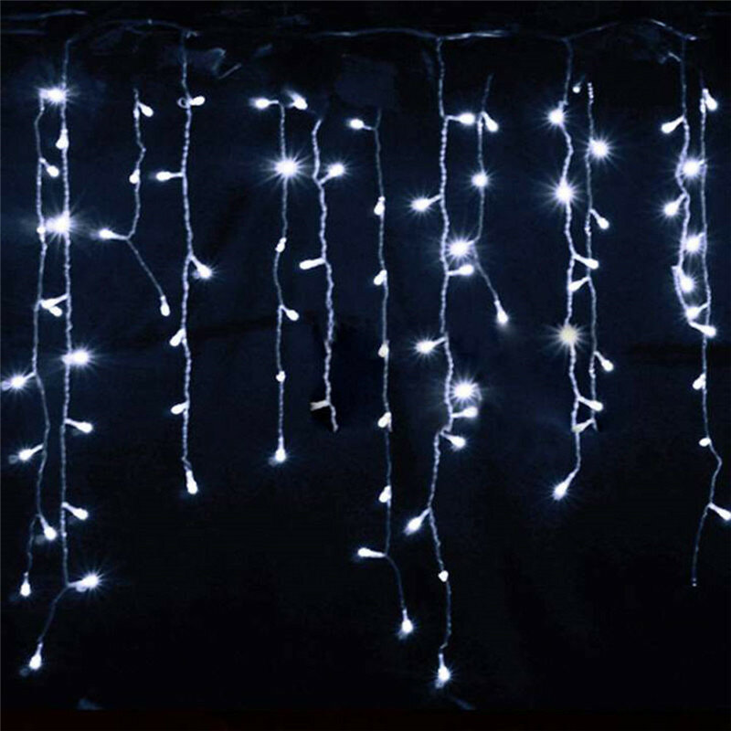 ستارة بإضاءة ليد جليدية للكريسماس ، جارلاند ، إسقاط ، داخلي ، حديقة ، مسرح ، خارجي ، ديكور ، حفلة ، من من من من V ، من m ، LED