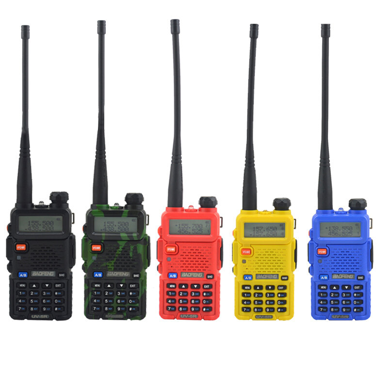 BAOFENG UV-5R ثنائي النطاق VHF/UHF 136-174MHz و 400-520MHz FM المحمولة اتجاهين راديو جهاز لاسلكي محمول 5r BF-UV5R