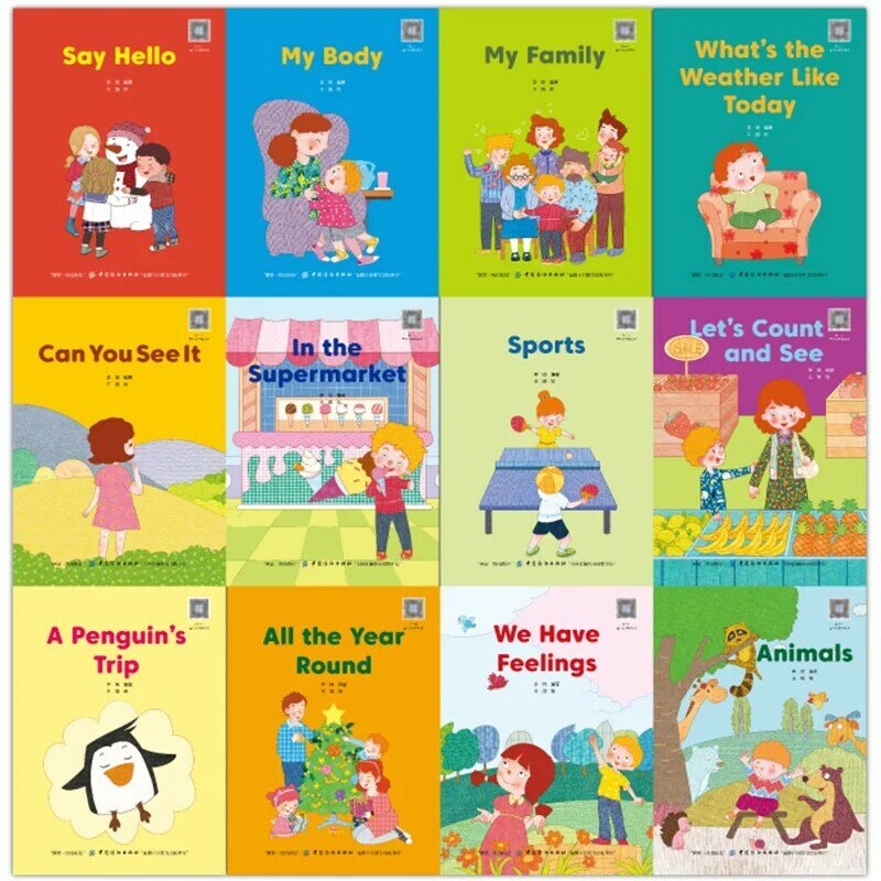 أحدث 12 كتب/مجموعة الطفولة المبكرة الإنجليزية قراءة كتاب صور كتاب اللغة الإنجليزية للأطفال أطفال كتاب القصة