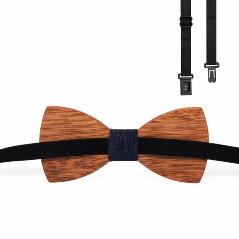 ربطة عنق رجالية ، جودة عالية ، كلاسيكية ، عمل ، لون خشب صلب