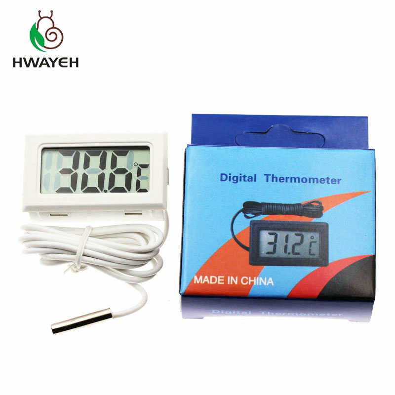LCD ميزان الحرارة الرقمي للفريزر درجة الحرارة-50 ~ 110 درجة الثلاجة ميزان الحرارة