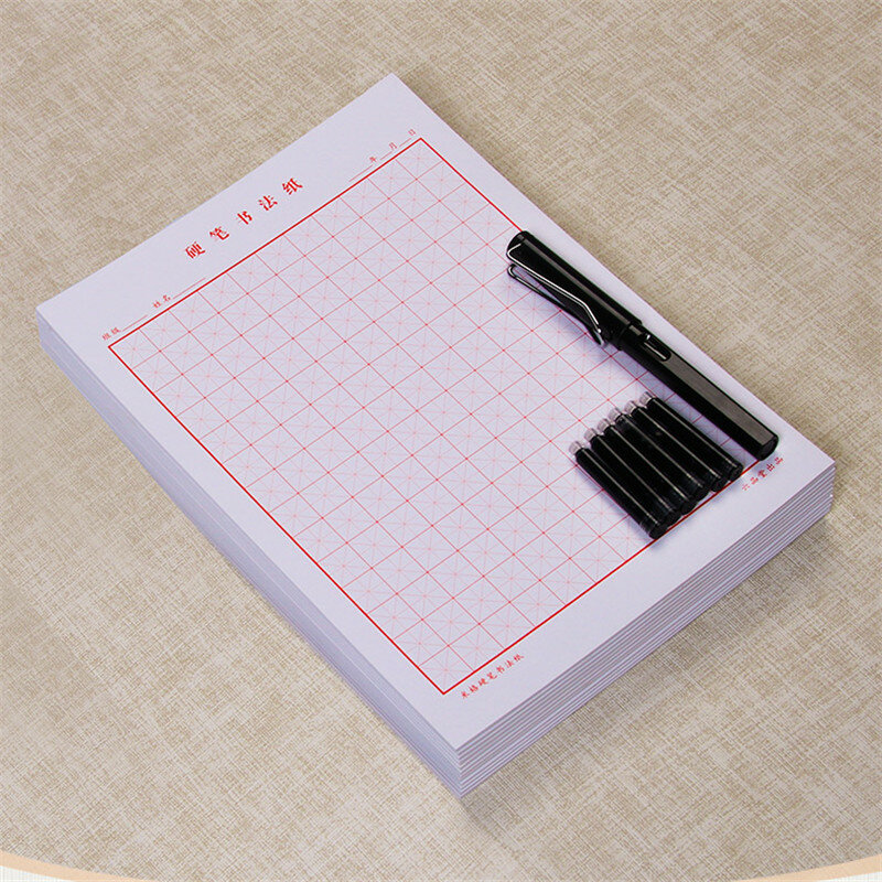 جديد 15 قطعة/المجموعة القلم الخط ورقة الأحرف الصينية الكتابة الشبكة الأرز مربع كتاب تمرينات للمبتدئين ل الصينية ممارسة