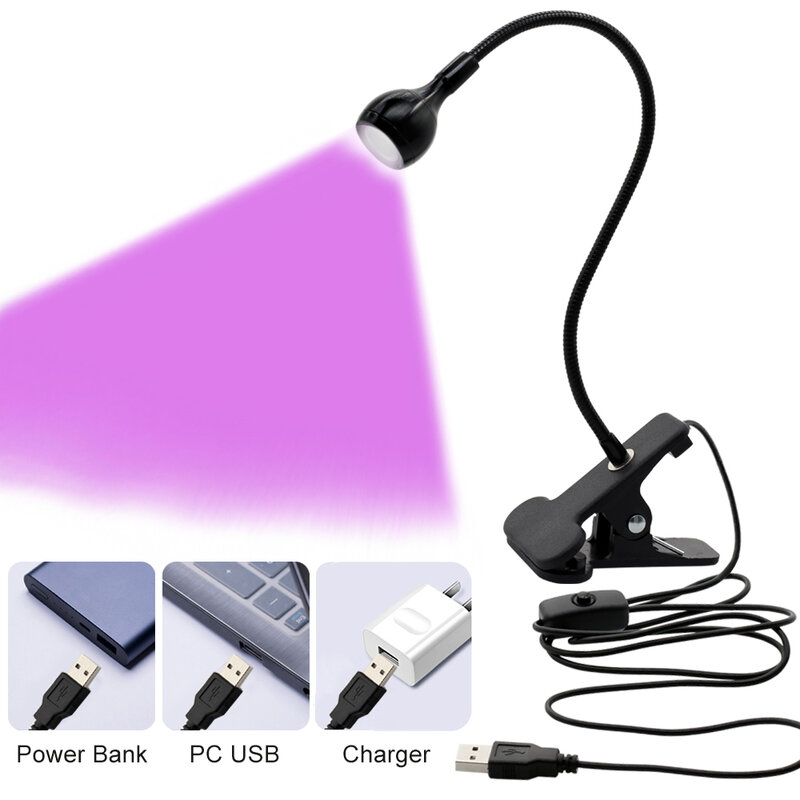 LED الأشعة فوق البنفسجية أضواء لمبة مكتب USB مصغرة الأشعة فوق البنفسجية هلام علاج ضوء مجفف الأظافر لتقوم بها بنفسك مسمار الفن للكشف عن منتج طبي النقدية