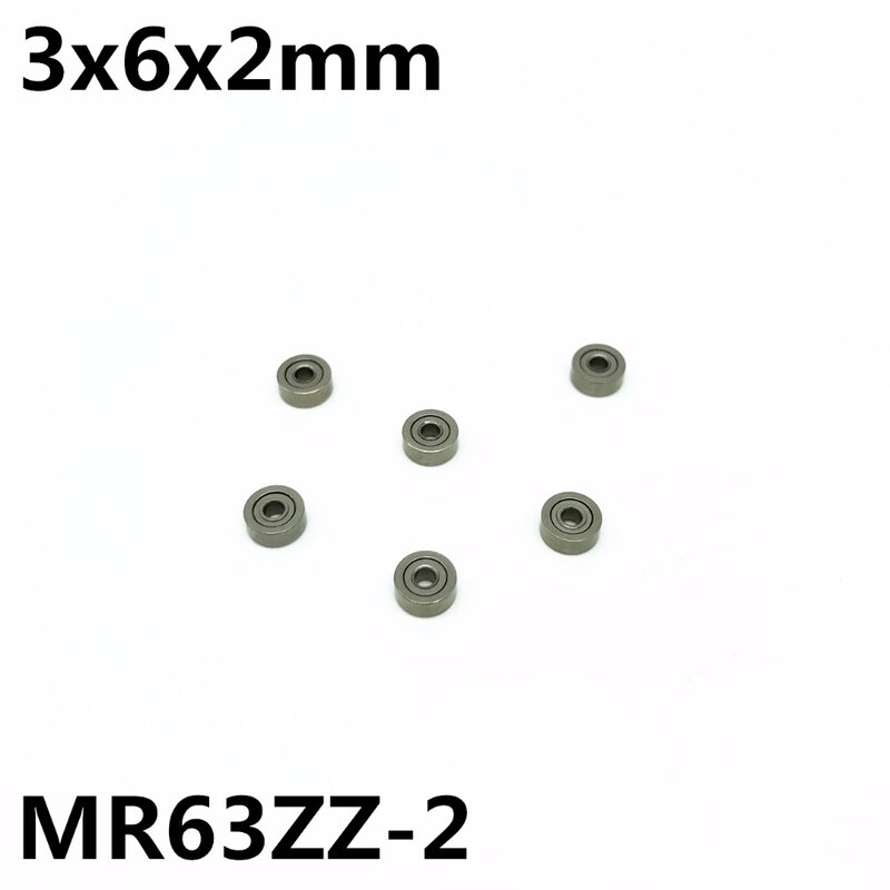 10 قطعة MR63ZZ-2 3x6x2mm الأخدود العميق اضعا الكرة مصغرة تحمل عالية الجوده MR63Z