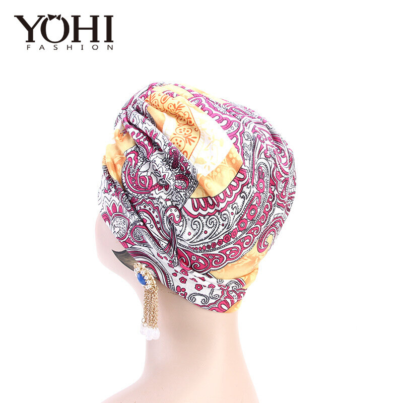 قبعة للنساء المسلمات ، قبعة عصرية على الطراز الأفريقي مع غطاء للرأس