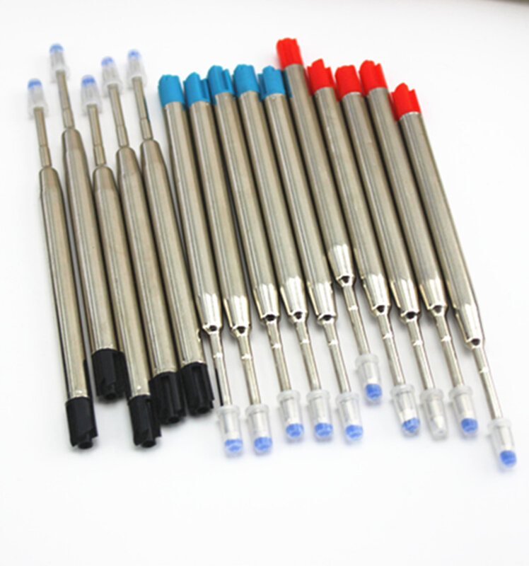 10 قطعة/الوحدة ، (أسود) قلم عبوة ل ، جديد تصميم القلم قضبان/الجملة سعر الفاخرة المعادن جل القلم الملء