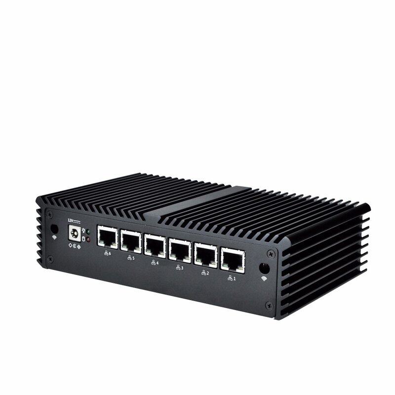 جهاز توجيه مصغر حائطي للحماية ، 6 LAN ، I7 7500U ، I5 7200U ، I3 7100U ، AES و NI ، شحن مجاني