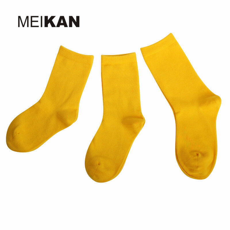 الجوارب القطنية الممشطة الملونة MEIKANG للرجال والنساء ، الجوارب عارضة منتصف الساق ، الجوارب عالية الجودة ، العلامة التجارية ، MK1226part1