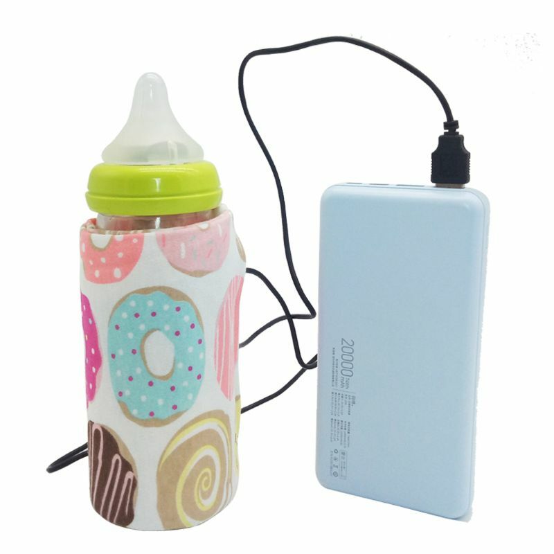 USB الحليب المياه دفئا عربة السفر حقيبة معزولة حراريًا زجاجة الرضاعة الطفل سخان