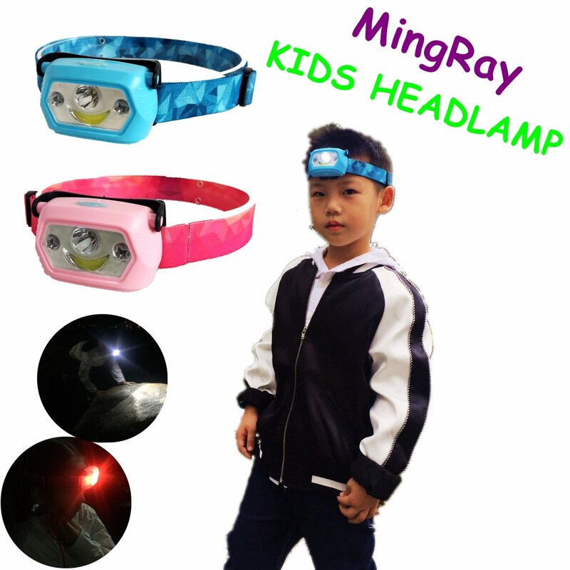 MingRay-مصباح أمامي LED للأطفال ، قابل لإعادة الشحن عبر USB ، للتخييم ، والطلبة ، والمهرجانات ، والهدايا ، للأولاد والبنات