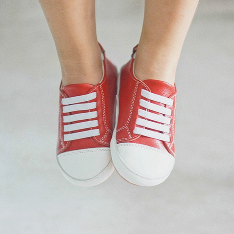 حذاء فيرست ستيكر من الجلد الأصلي للأطفال ، حذاء موكاسين بنعل مسطح للأطفال الصغار ، غير قابل للانزلاق ، حذاء فردي 1-6T