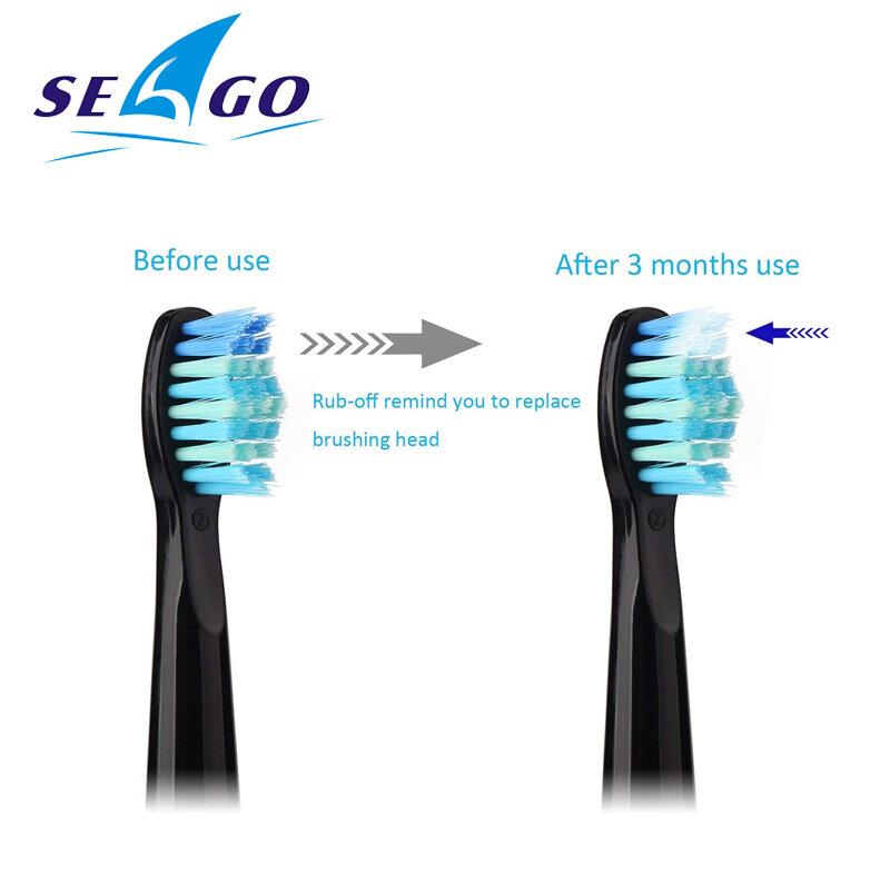 Seago رؤوس لفرشاة الأسنان الكهربائية لينة شعيرات دوبونت رؤوس فرشاة الاستبدال بين الأسنان رؤساء الدقة نظيفة ل SG507/575/551