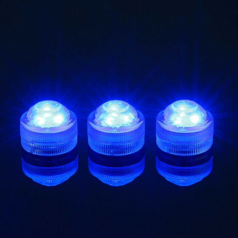 مصباح زفاف LED غاطس مع جهاز تحكم عن بعد ثلاثي ، مصباح LED صغير مقاوم للماء للنحت على الجليد ، شيشة ، مزهريات زجاجية
