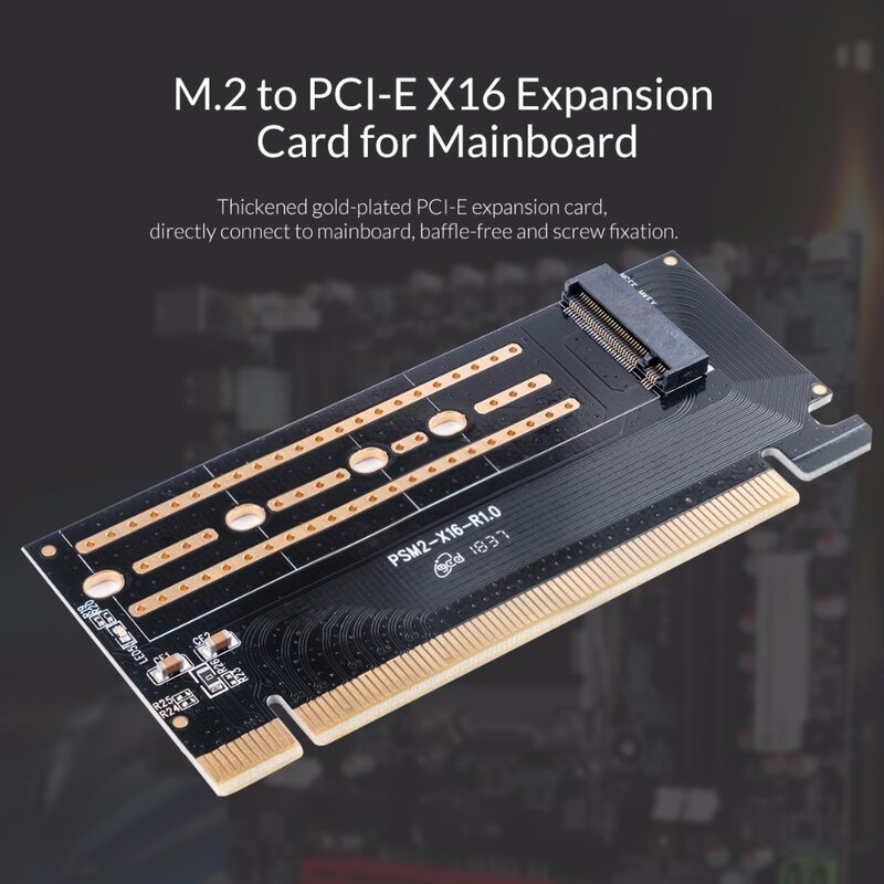 اوريكو PCI-E Express M.2 M-مفتاح واجهة SSD M.2 NVME إلى PCI-E 3.0 X16 Gen3 تحويل بطاقة دعم 2230-2280 حجم بطاقة فائقة السرعة
