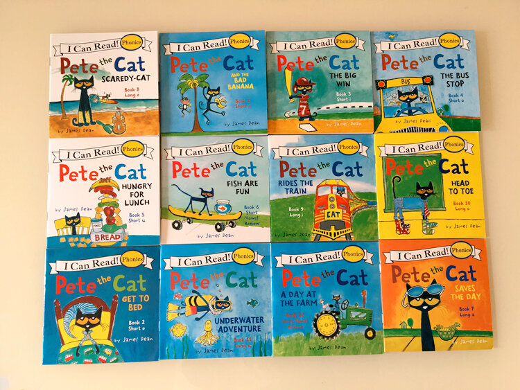 12 قطعة/المجموعة أستطيع قراءة بيت القط الإنجليزية الصورة كتب الأطفال كتاب القصة المبكر Educaction جيب القراءة كتاب 13x13 cm