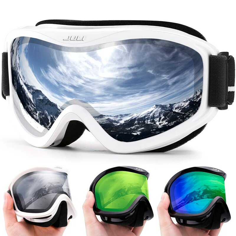 MAXJULI ماركة المهنية تزلج نظارات مزدوجة الطبقات عدسة مكافحة الضباب UV400 نظارات التزلج التزلج الرجال النساء نظارات واقية من الثلج