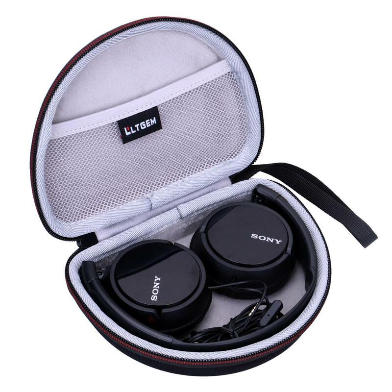 LTGEM-حقيبة حمل صلبة EVA مقاومة للماء لسماعات الرأس Sony MDRZX110NC و MDRZX110AP ، مع إلغاء الضوضاء