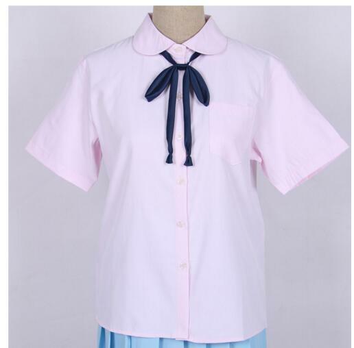 1 قطعة الصيف الزي المدرسي الثانوي اليابانية زي الطلاب قميص وصول جديد جديد