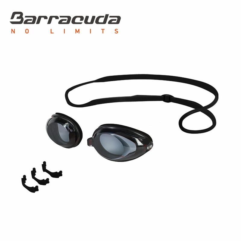 Barracuda Dr.B قصر النظر نظارات الوقاية للسباحة مكافحة الضباب سيليكون الأختام الأشعة فوق البنفسجية حماية للكبار الرجال women 2195 أسود