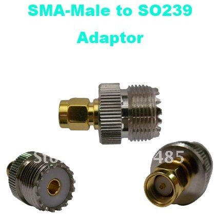 SMA-ذكر إلى SO239 محول أنثى UHF لأجهزة الراديو ثنائية الاتجاه المحمولة