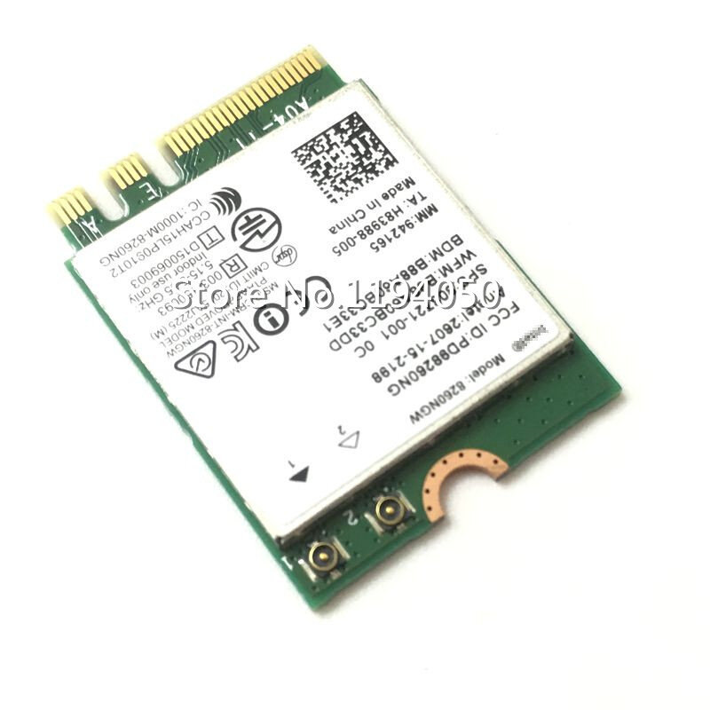 بطاقة Intel Dual Band Wireless-AC 8260 ، بطاقة intel 8260NGW NGFF Wwifi 867Mbps 2.4/5GHz 802.11a/b/g/n/ac ، Bluetooth 4.2