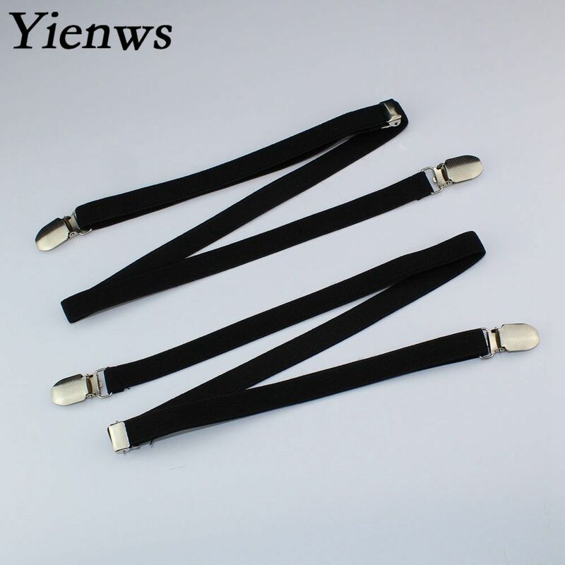 Yienws الرجال الحمالات حزام أسود الحمالات ل السراويل ضئيلة الحمالات المرأة الحمالات 1.5*110 cm الأزياء Tirantes نيجروس YiA152