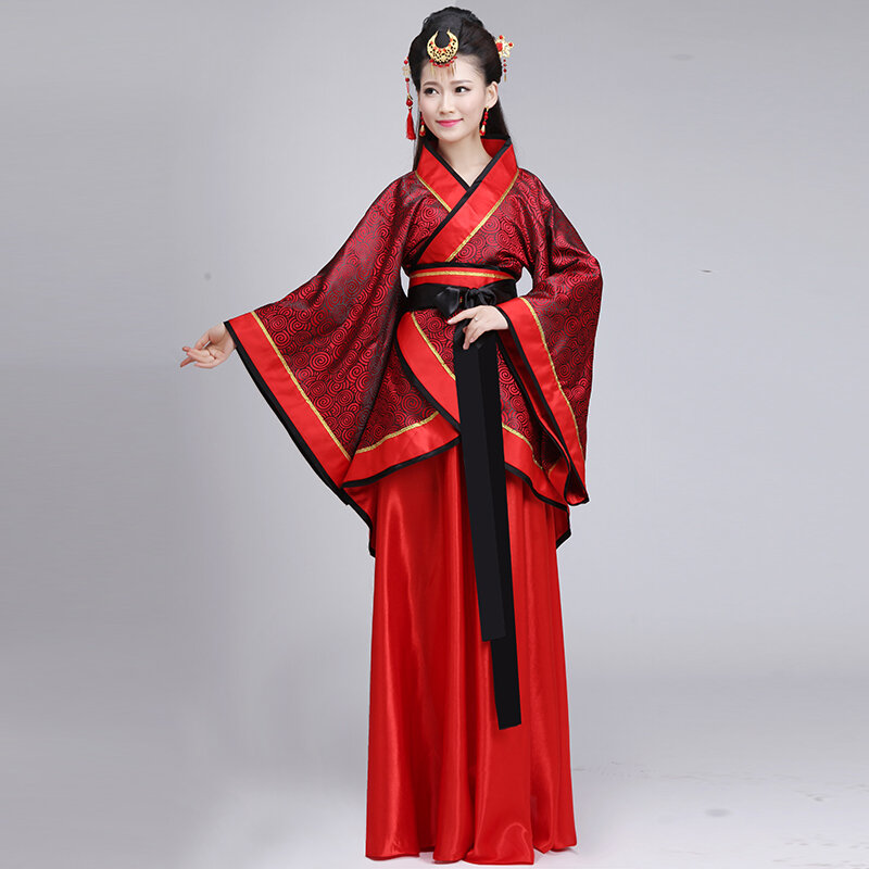 فستان هانفو صيني تقليدي للنساء البالغات ، زي تنكري ، تنورة سلالة كوفو هان