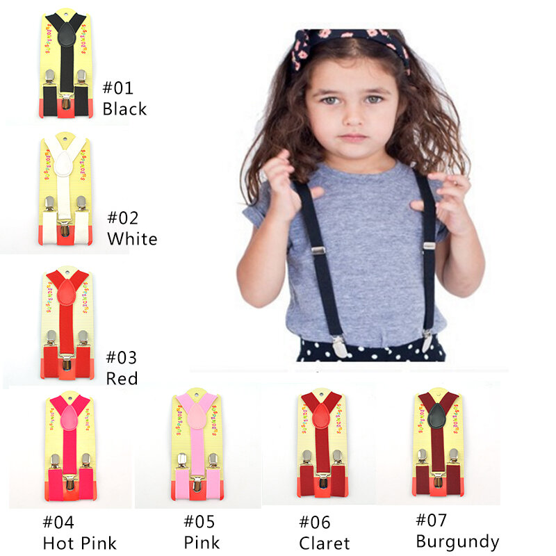 أحزمة مطاطية للأطفال ، 2.5 سنتيمتر × 65 سنتيمتر ، 36 لونًا ، أحزمة أطفال ، أولاد وبنات ، أحزمة رفيعة ، Y-أسود/حزام ، مجموعة جديدة