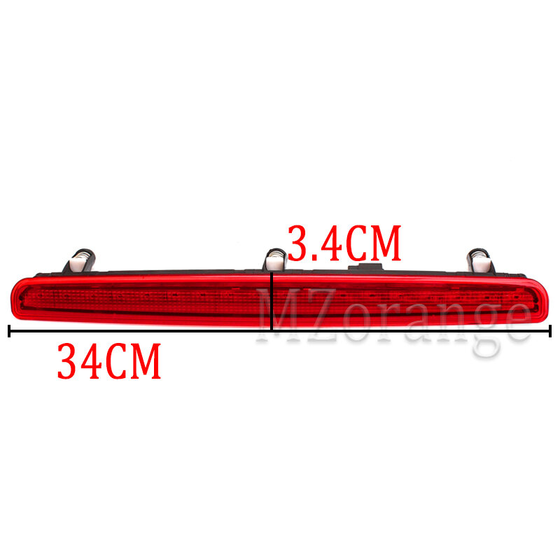 مصباح إيقاف ضوء الفرامل الإضافي عالي المستوى لسيارة Volkswagen Multivan T5 2003-2015 7E0945097A عدسات حمراء ضوء تحذير RU Stock