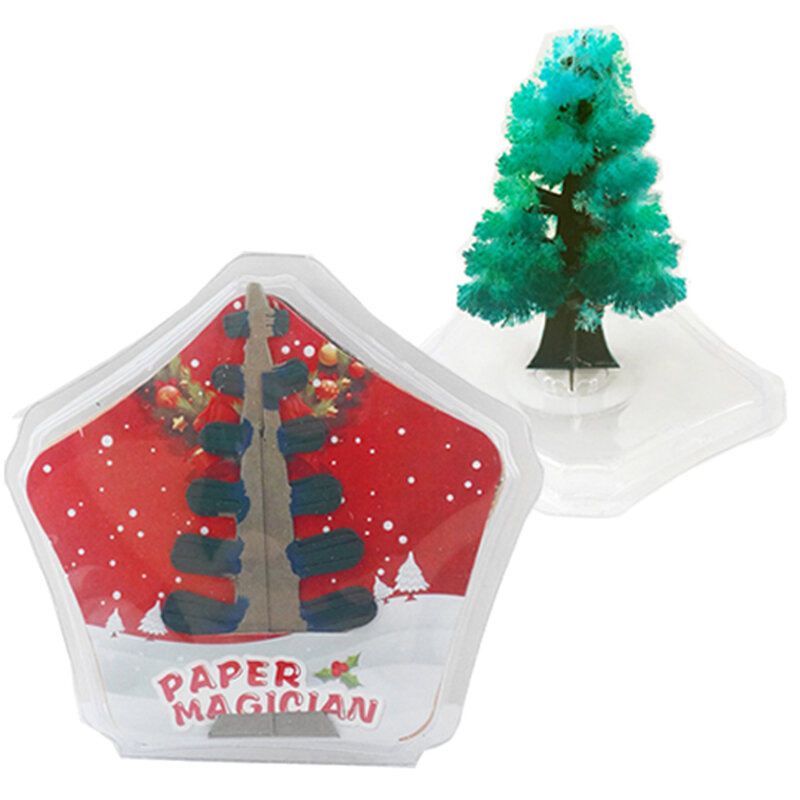 شجرة ورقية سحرية خضراء صناعية للأطفال ، 2019 مللي متر ، شجرة كريسماس سحرية ، ألعاب تعليمية ممتعة للأطفال ، 100