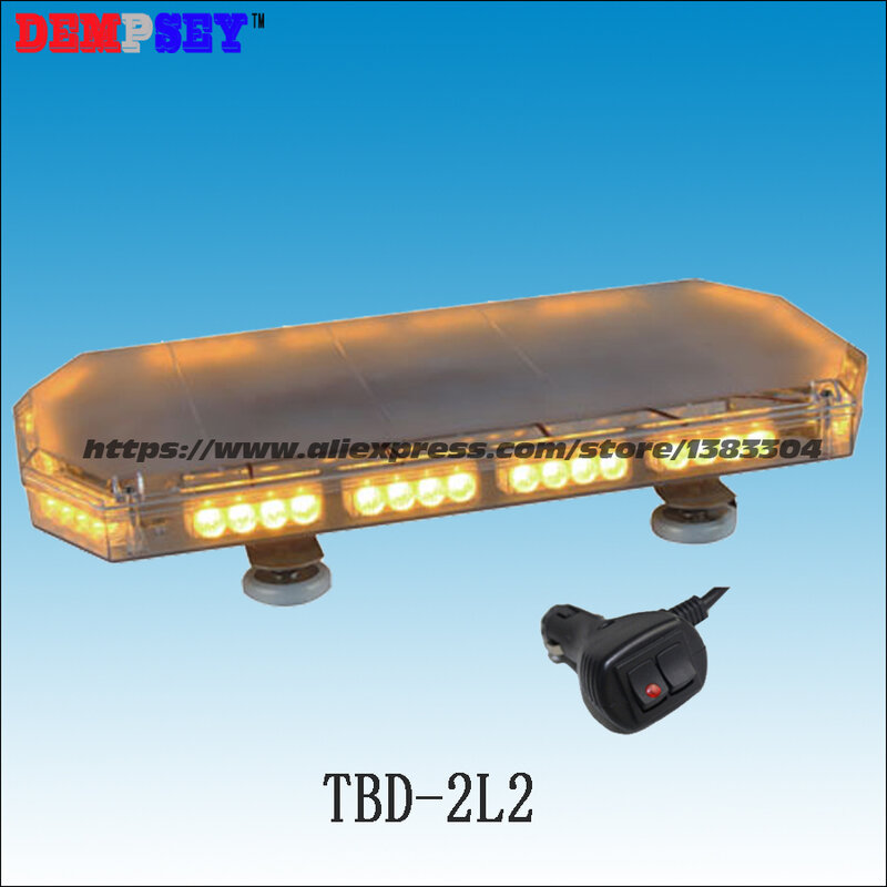 TBD-2L2 الأصفر Led ضوء صغير/العنبر تحذير ضوء/DC12V/24 فولت عامر LED تحذير ضوء بار/الثقيلة المغناطيسي قاعدة مصباح ليد