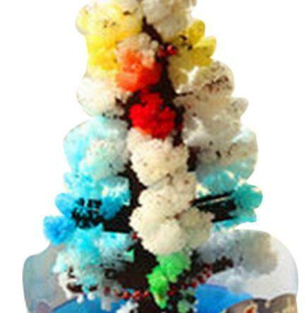 IWish 2019 3 قطعة 10x6 سنتيمتر DIY البصرية متعدد الألوان السحرية تنمو أشجار عيد الميلاد ماجيك تزايد ورقة شجرة اليابان الاطفال لعب للأطفال
