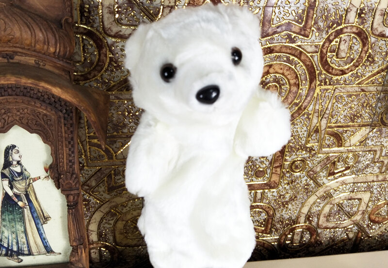 BOLAFYNIA الأطفال دمى العاب اليد الأبيض الدب القطبي الرضع طفل طفل أفخم دمية محشوة لهدايا عيد الميلاد