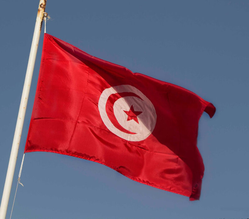 90x150 سنتيمتر تونس تونس العلم أعلام ديكور المنزل لافتات 3x5 أقدام العلم الوطني البوليستر في الهواء الطلق معلقة تحلق العلم n096