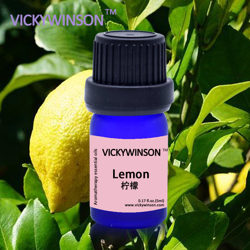 VICKYWINSON الليمون الزيوت الأساسية للعلاج بالعطر سويتي شعبية الروائح زيت لمون 5 مللي إزالة الروائح