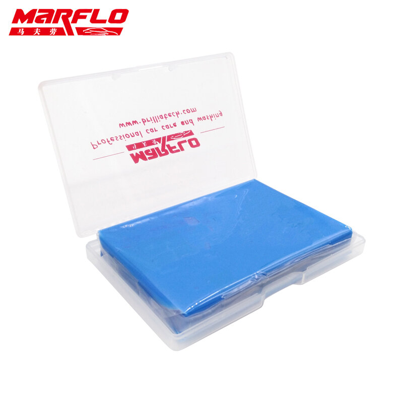 ماجيك كلاي بار السيارات الأنظف الطلاء تفصيل الرعاية غسل قبل الصبح Marflo غرامة 100g مع PP مربع الصدأ مزيل 1 قطعة
