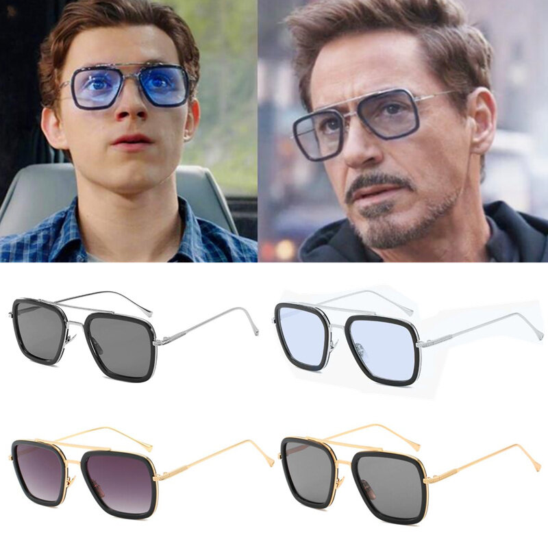 نظارات الرجل الحديدي فيلم خارقة بيتر باركر تأثيري إديث النظارات الشمسية الدعامة