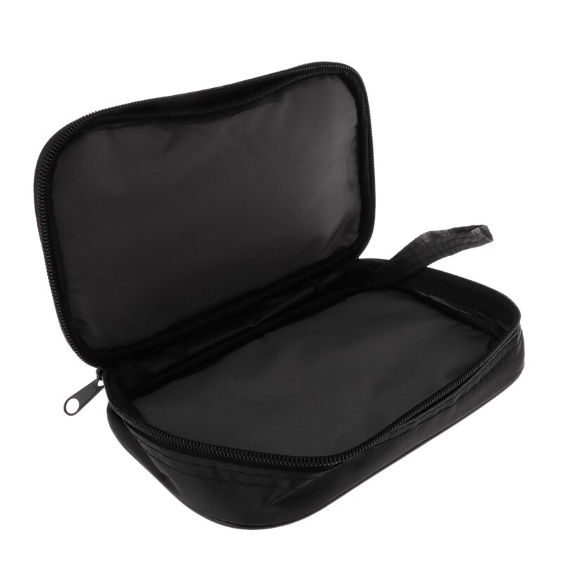 حقيبة أدوات متعددة الألوان سوداء ، حافظة لينة ، مقاومة للماء ، مقاومة للماء ، 20x12x4