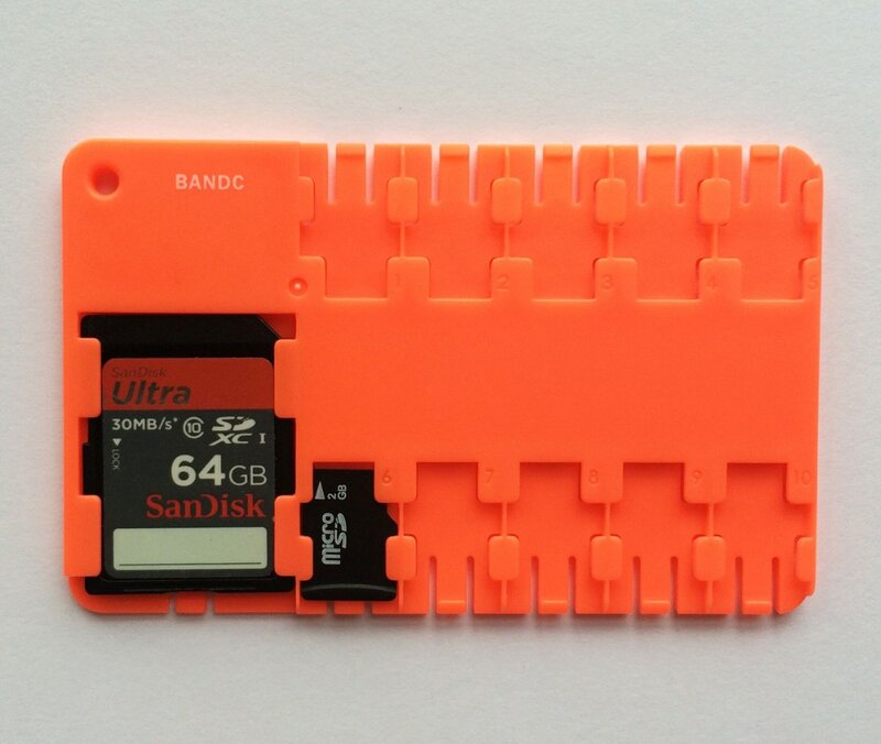 2 Pcs. قدم SD/SDHC/SDXC بطاقة حالة ID بطاقة تخزين الهاتف بطاقة الذاكرة طقم أغطية مستقلة بطاقة مع مقبض باب جانبي بفتحة رئيسية 10 pcs