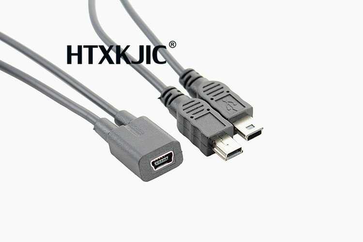 1 قطعة البسيطة USB 2.0 1 الإناث إلى 2x البسيطة USB الذكور Y الفاصل محول شاحن كابل محول الحبل 1ft