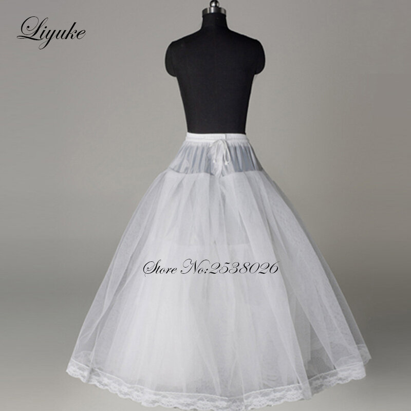 Liyuke صورة اللون الأبيض 5 أنواع ثوب نسائي الزفاف المستخدمة لخط وحورية البحر فستان الزفاف Enagua nupcial