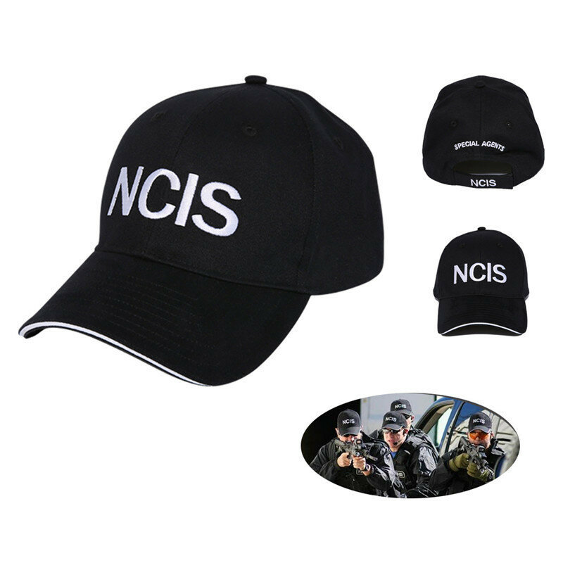 2021 NCIS قبعة قبعة مطرزة وكلاء خاص شعار قبعة البحرية الجنائية التحقيق خدمة الفيلم قبعة قابل للتعديل قبعة بيسبول قبعة