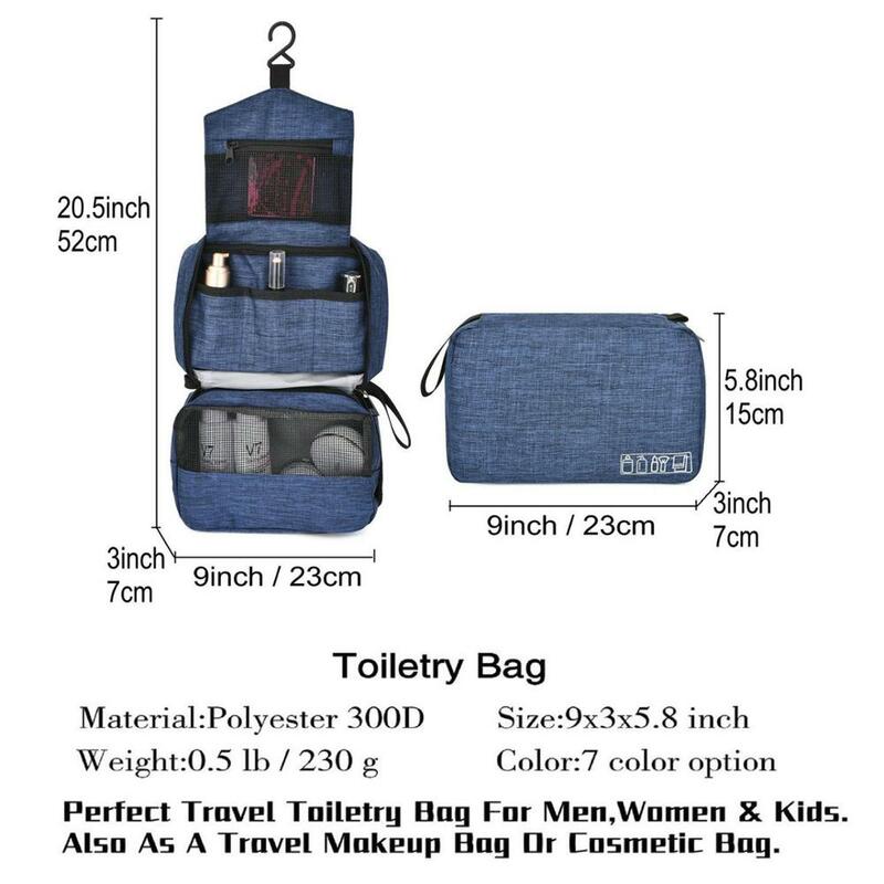 Foxmertor-حقيبة أدوات الزينة للرجال ، حقيبة سفر مضادة للماء ، حقيبة سفر مثالية ، هدية