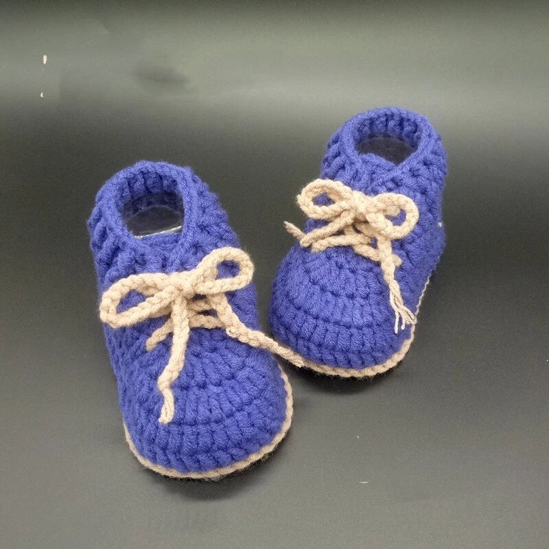 QYFLYXUEBaby هدية حديثي الولادة محبوك حذاء طفل ، حديقة حزام عالية مساعدة طفل خيط قطني حذاء طفل