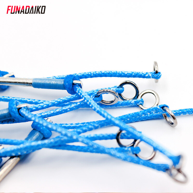 FUNADAIKO-حلقة صيد من الفولاذ المقاوم للصدأ ، حلقة دائرية ، عقدة دوارة مسطحة ، إغراء صيد صلب ، ملحق