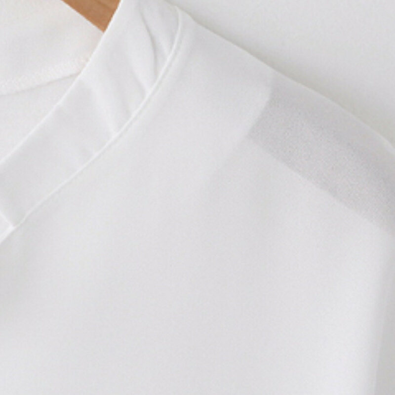 الصيف النساء بلوزة قميص قصيرة الأكمام أسود أبيض السيدات بلوزة الشيفون لينة تنفس الإناث أعلى عارضة الملابس زائد حجم 5XL