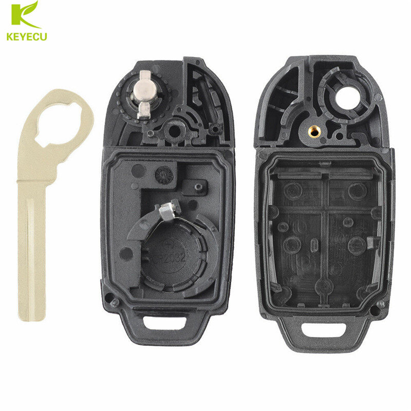 KEYECU-حافظة مفتاح السيارة عن بعد ، 5 أزرار ، لـ VOLVO S60 S80 V70 XC70 XC90