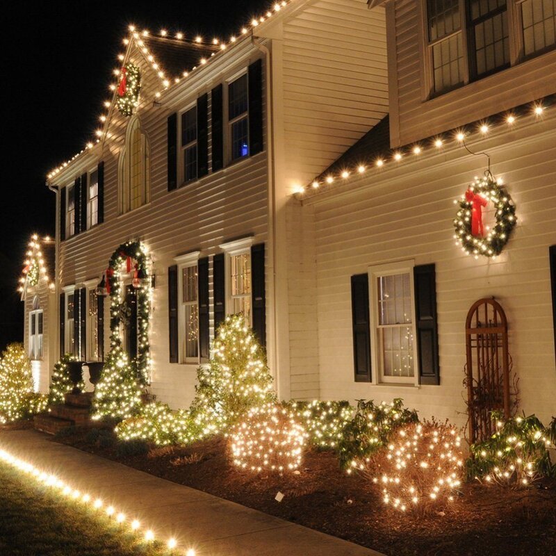 20 متر 66ft LED الجنية أضواء سلسلة المرصعة بالنجوم ، ديكور حبل أضواء لعيد الميلاد الزخرفية الموسمية ، الزفاف ، الأطراف ، حديقة