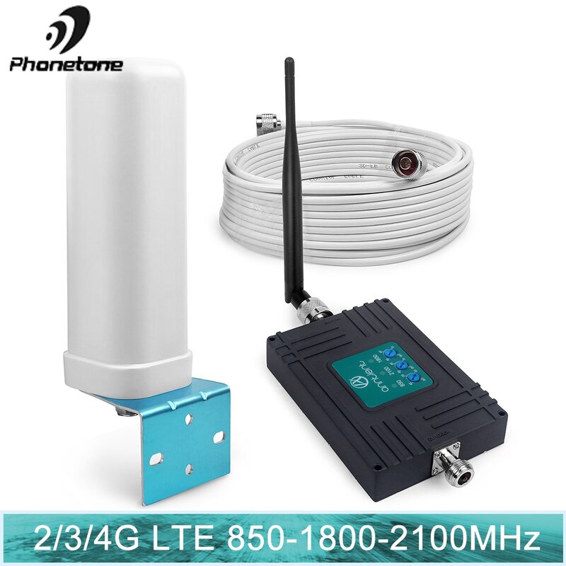 إشارة مكرر الهاتف الخليوي مكرر 850 mhz الخلوية إشارة معززة 1800 UMTS المحمول 3G 2100MHz 4g 70dB LTE مكبر للصوت 850 mhz مجموعة